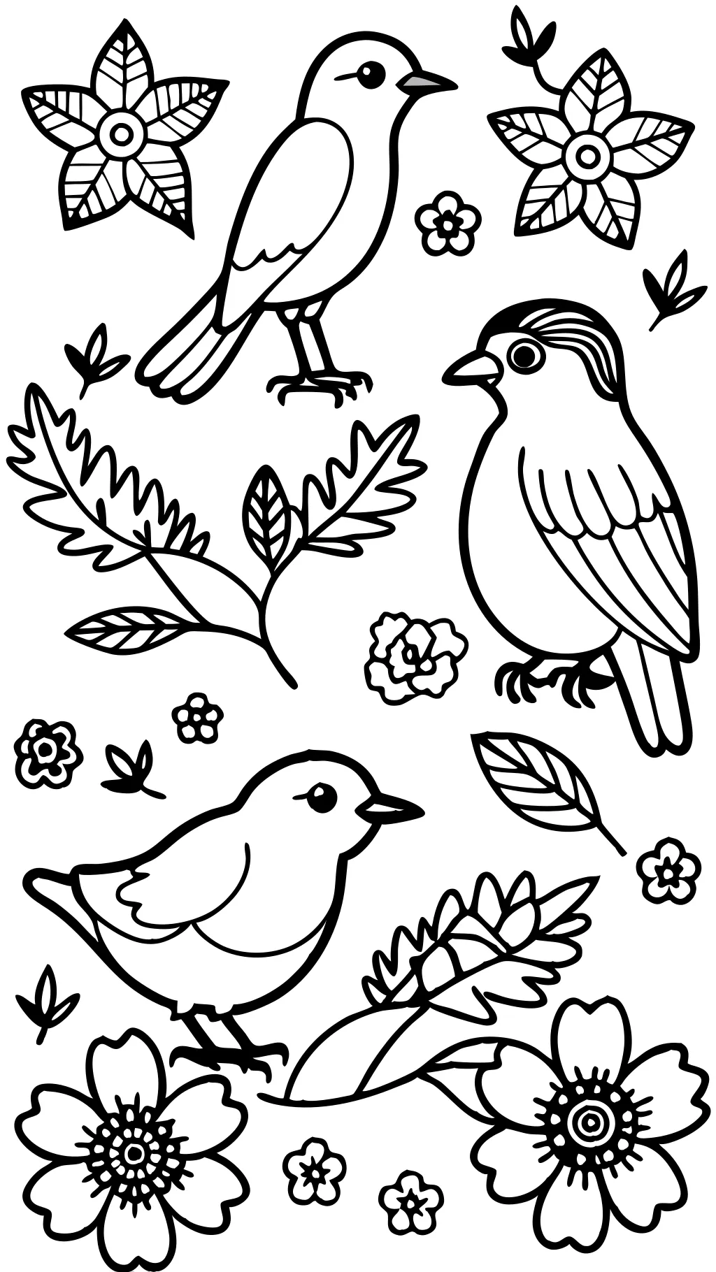 free printable coloring pages birds